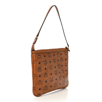 MCM Visetos Medium Stark Wristlet Pouch Cognac 3 of 9