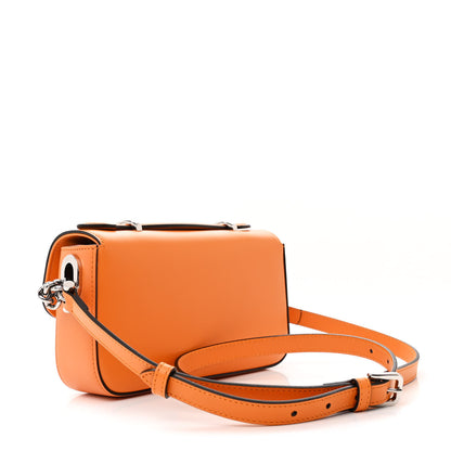 Gucci Senna Calfskin Petite GG Top Handle Shoulder Bag Orange 3 of 12