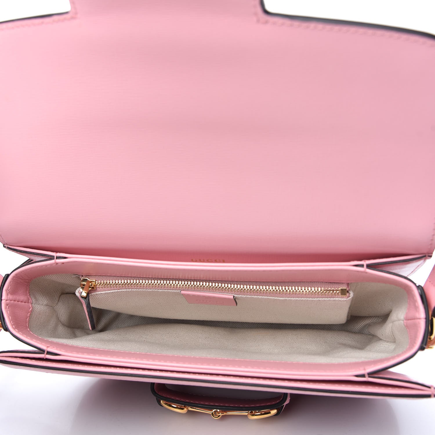 Gucci Azalea Calfskin Horsebit 1955 Shoulder Bag New Cherry Red Wild Rose 5 of 10