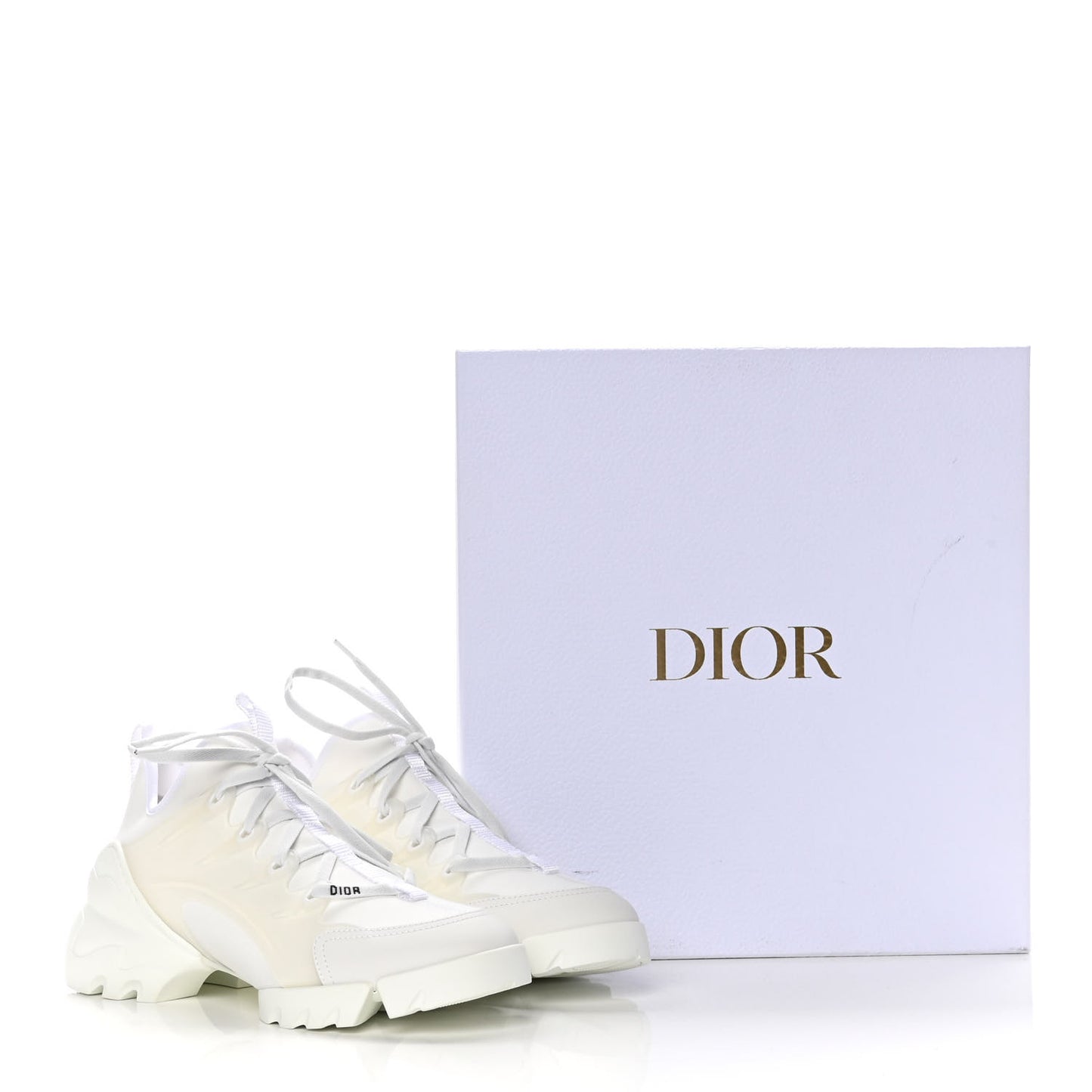 Technical Fabric Rubber Womens D-Connect Sneakers 39 White