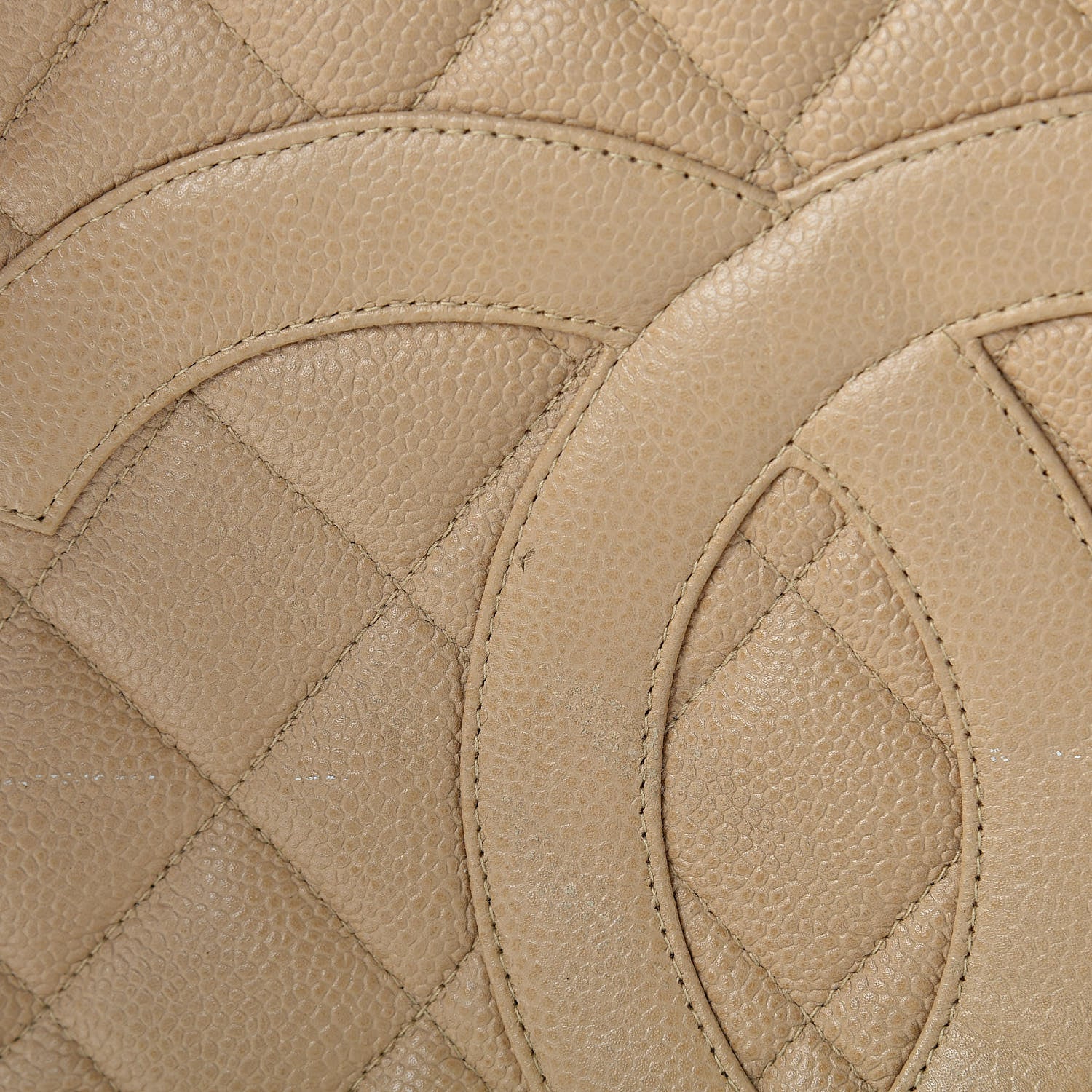 Chanel Caviar Quilted Medallion Tote Beige 17 of 18