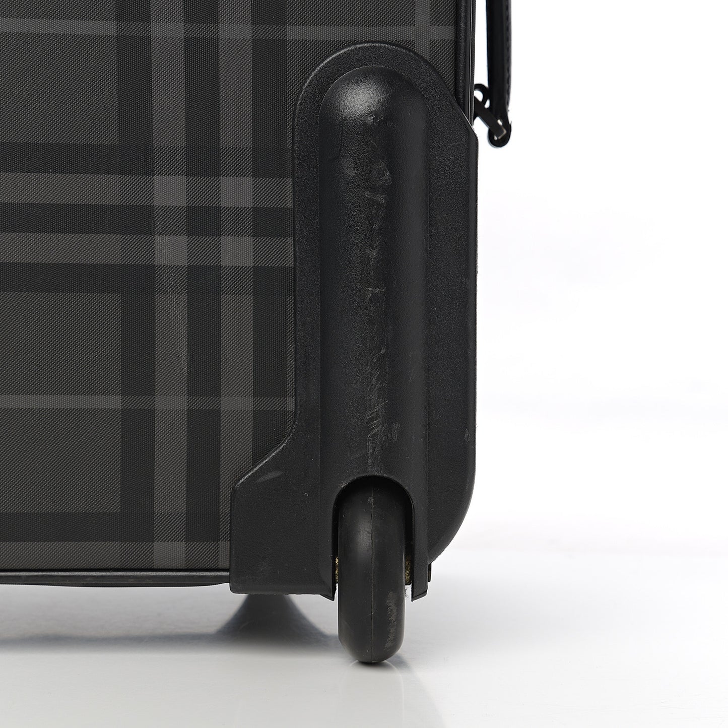 Smoked Check Carry-On Suitcase Black