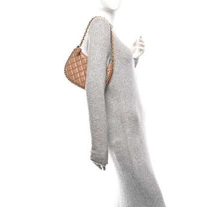 Chanel Shiny Crumpled Lambskin Quilted Trendy Chain Around Hobo Dark Beige 2 of 10