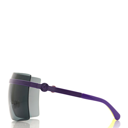 Chanel Metal Graphic Lines Shield Sunglasses 71586 Purple Pink 3 of 6