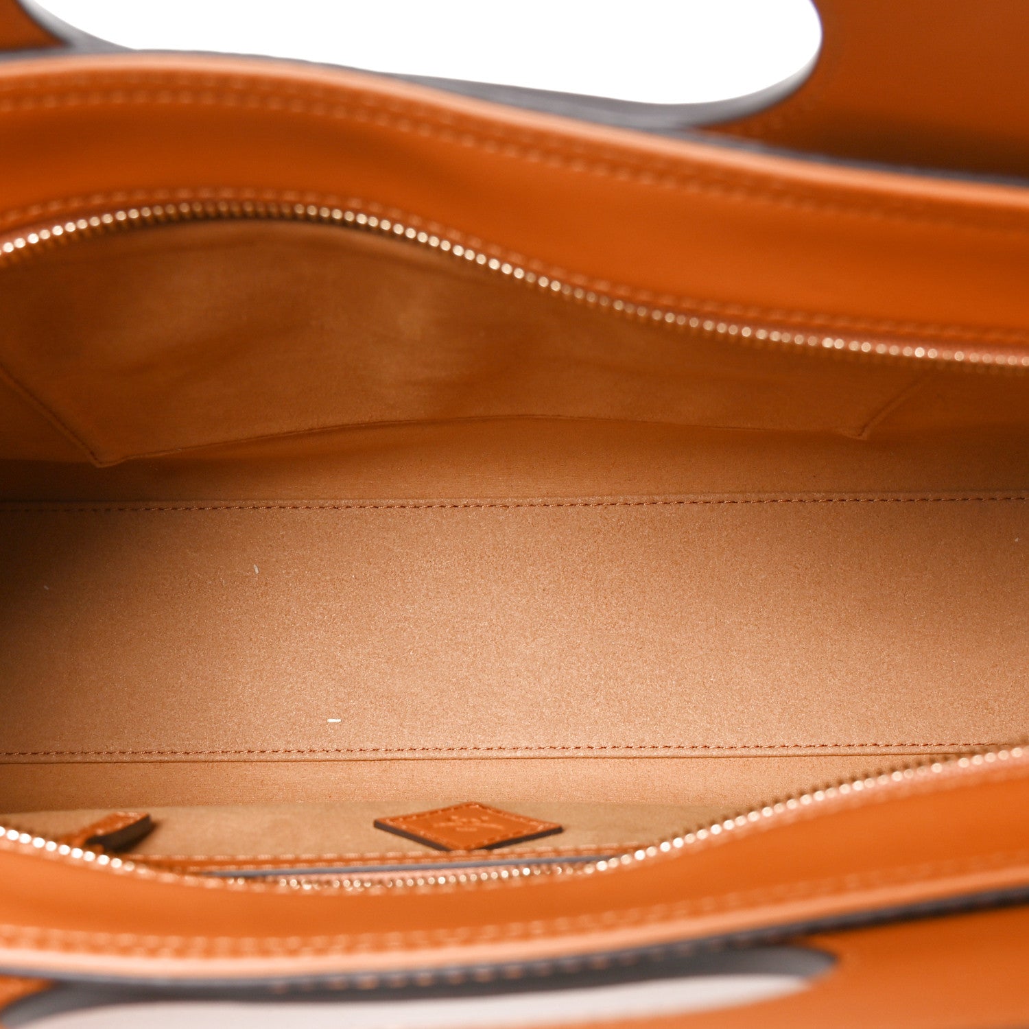 MCM Visetos Calfskin Medium Diamond Tote Cognac 5 of 9