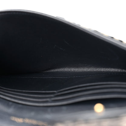 Christian Dior Oblique Saddle Chain Long Wallet Blue 6 of 14