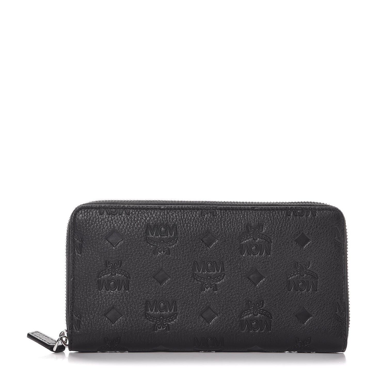 Calfskin Ottomar Monogram Klara Zip Wallet Black