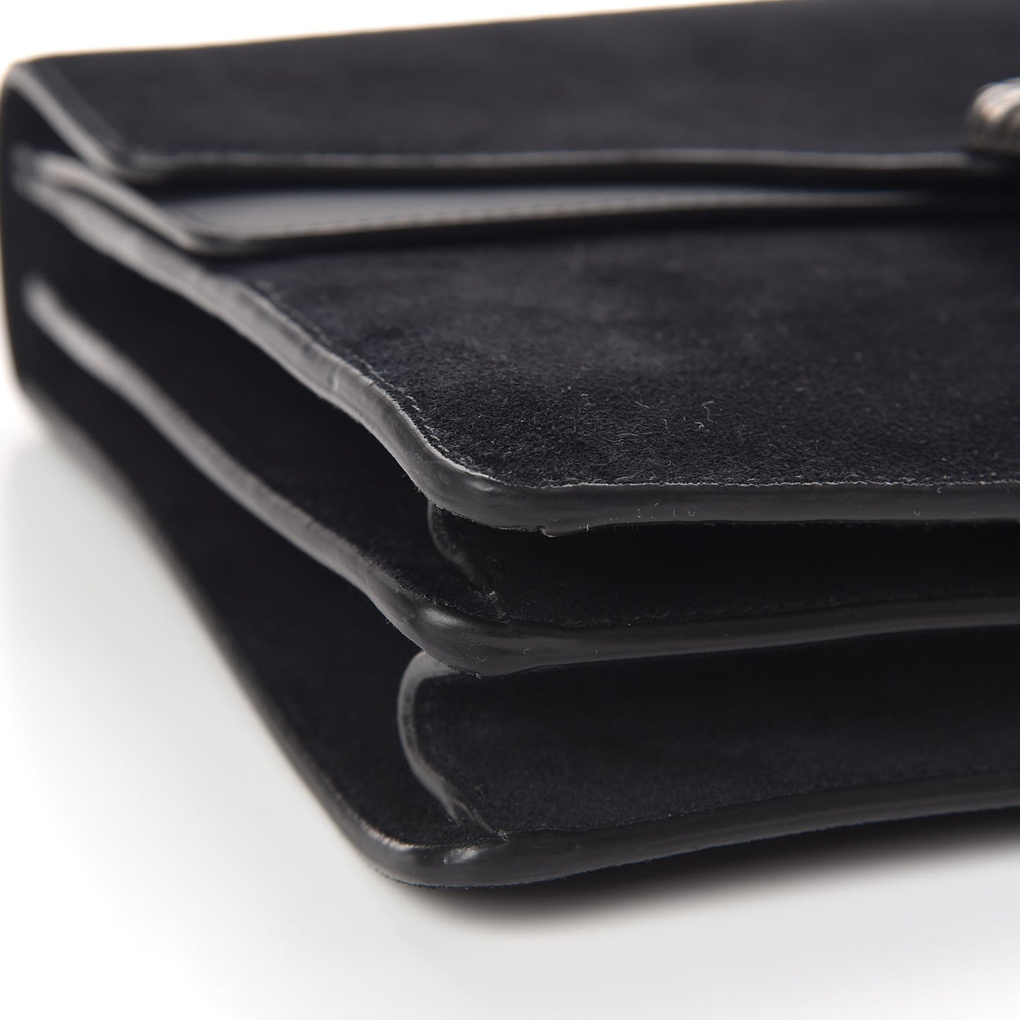 Suede Medium Dionysus Shoulder Bag Black