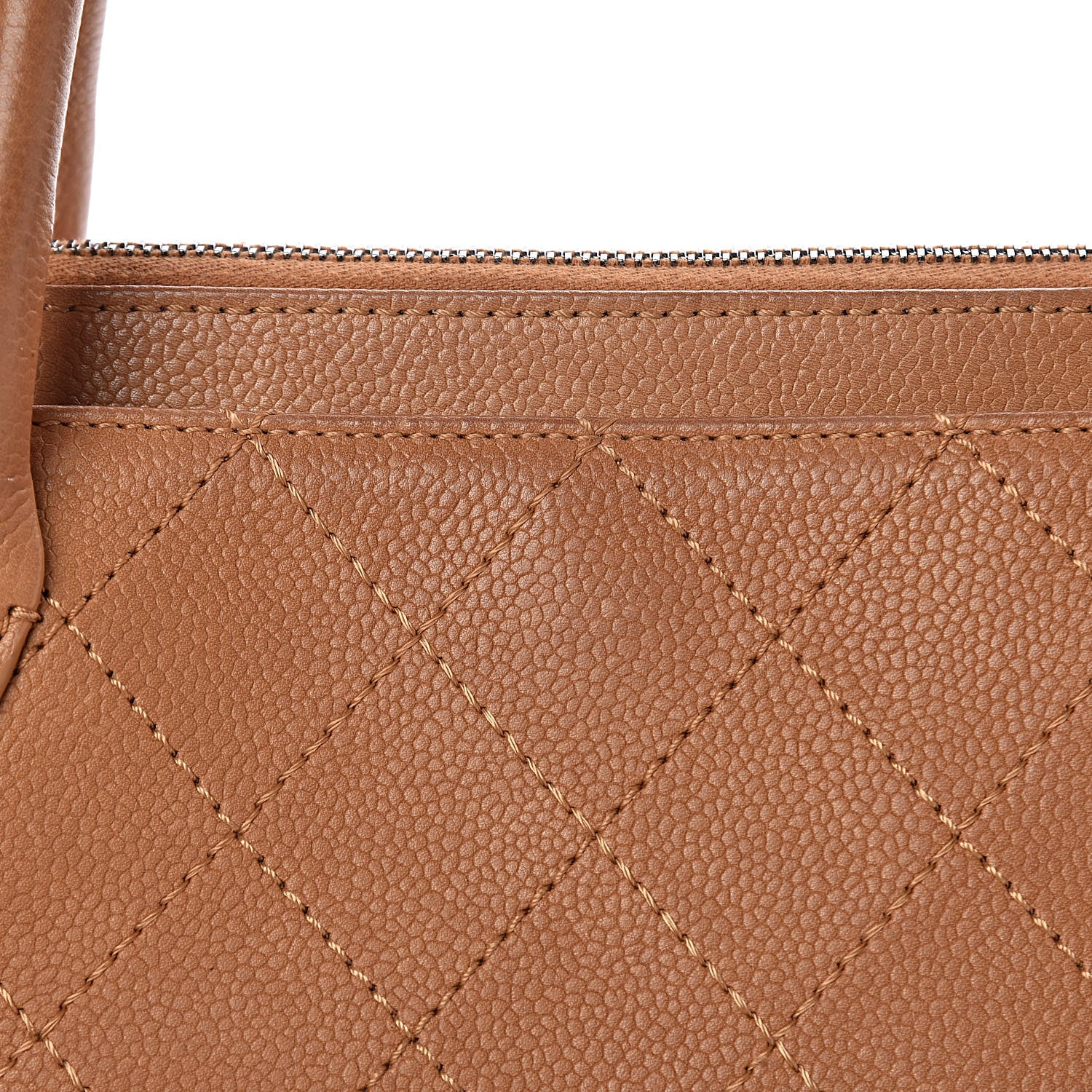 Chanel Grained Vegetal Calfskin Small Urban Shopping Tote Camel 17 of 25