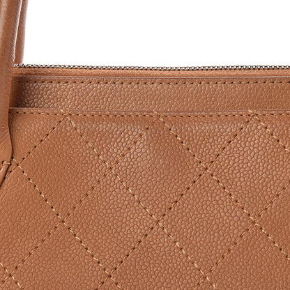 Chanel Grained Vegetal Calfskin Small Urban Shopping Tote Camel 17 of 25