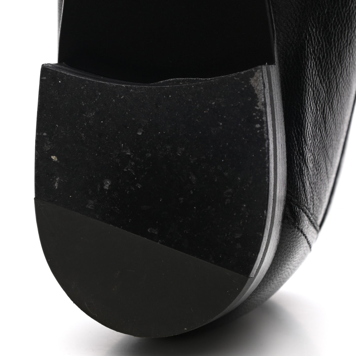 Goatskin Womens Paris Loafers 38.5 Black