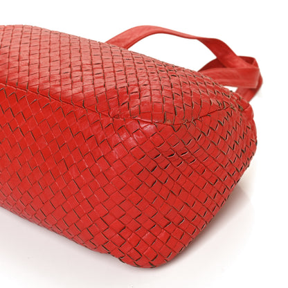 Bottega Veneta Nappa Intrecciato Shoulder Bag Red 12 of 12