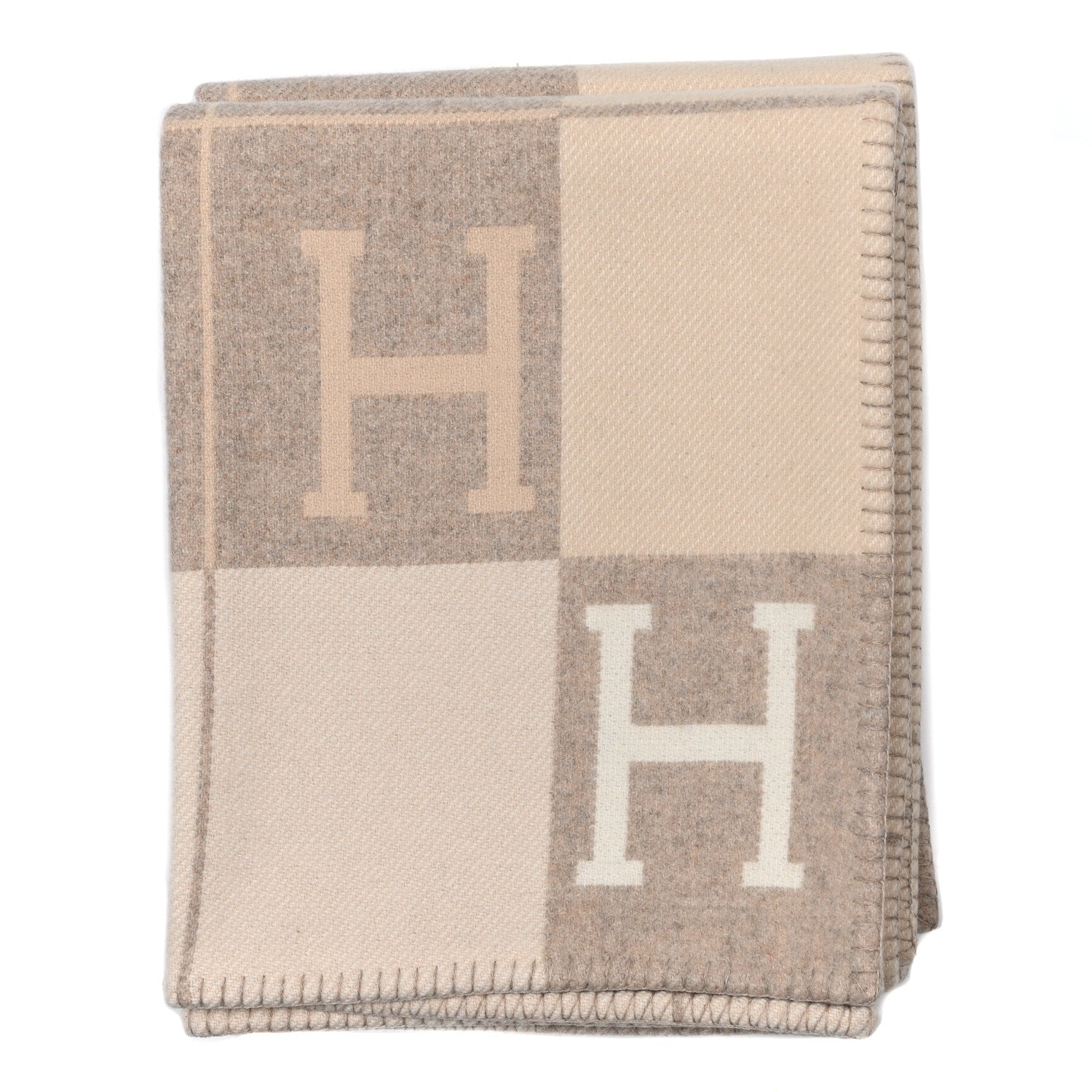 Hermes Wool Cashmere Avalon III Blanket Coco Camomille 1 of 3