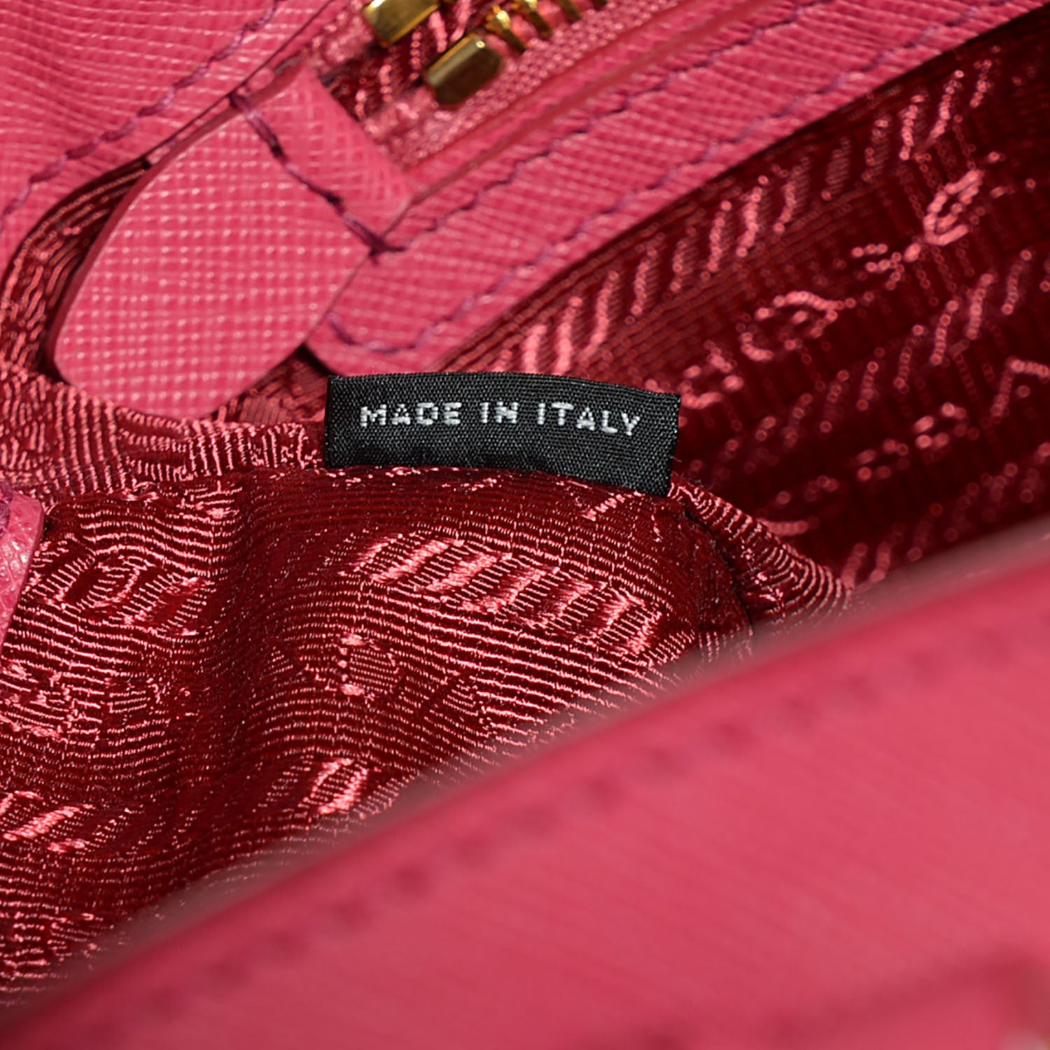 Prada Saffiano Lux Large Tote Peonia 9 of 10