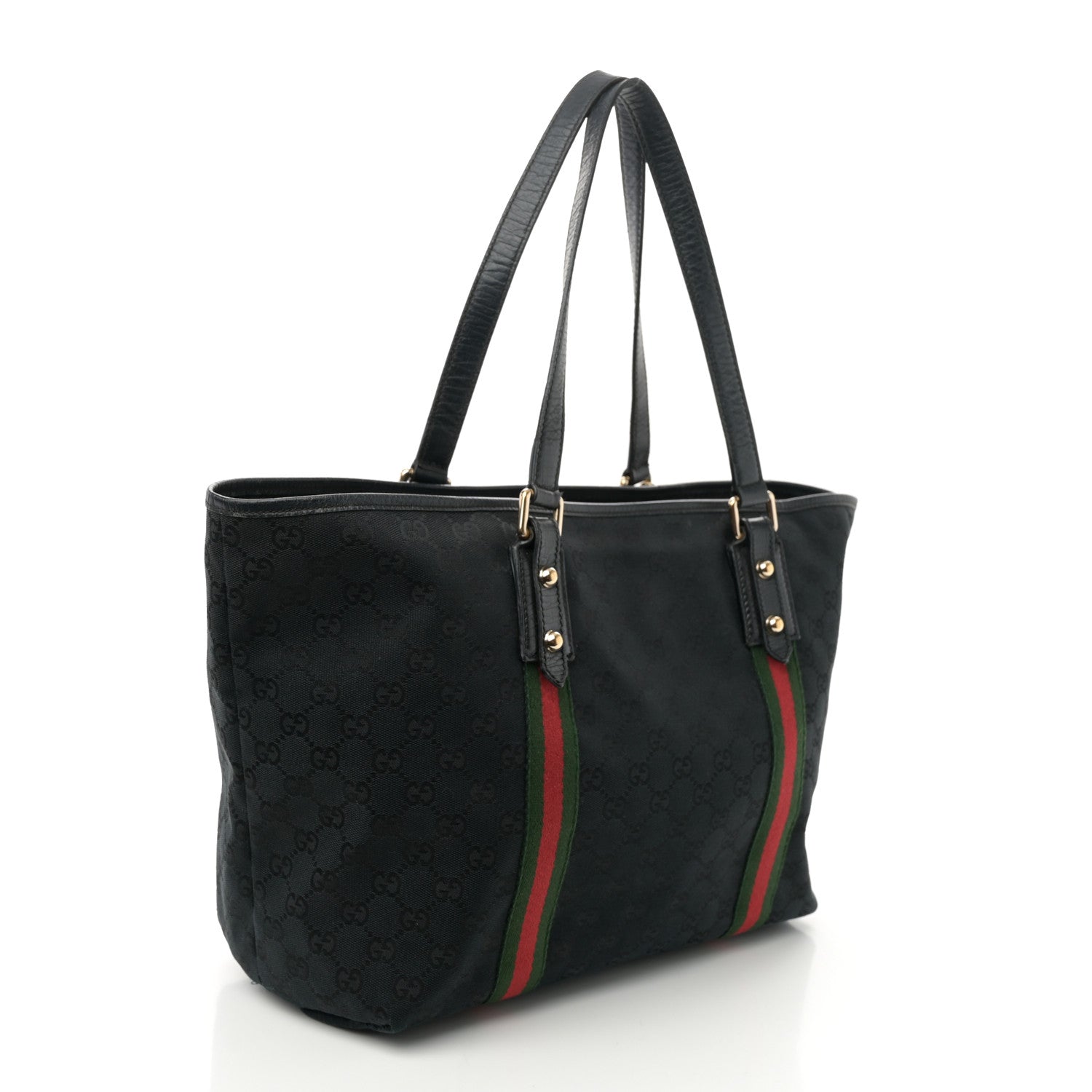 Gucci Monogram Web Large Jolicoeur Tote Black 3 of 10