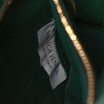 Bottega Veneta Lambskin Maxi Intreccio Padded Chain Cassette Crossbody Bag Racing Green 7 of 13