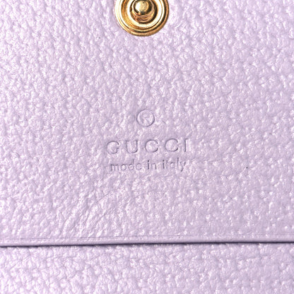 Gucci Monogram Jumbo GG Textured Dollar Calfskin Ophidia Card Case Beige Lapis 7 of 9