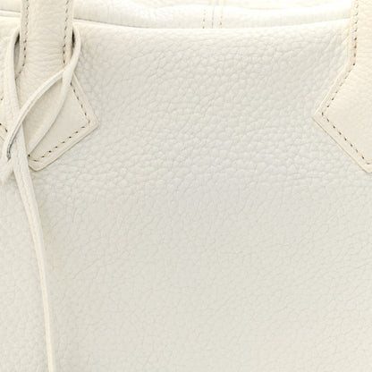 Hermes Taurillon Clemence Victoria II 35 White 8 of 14