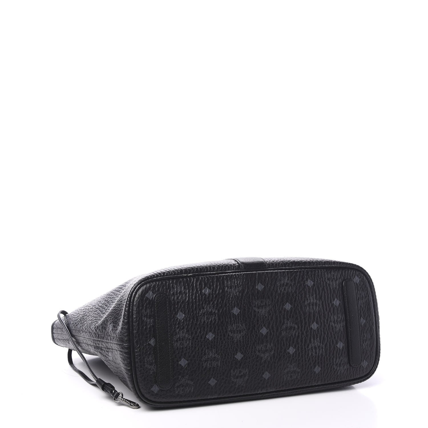 MCM Visetos Medium Liz Reversible Shopper Tote Black 3 of 15