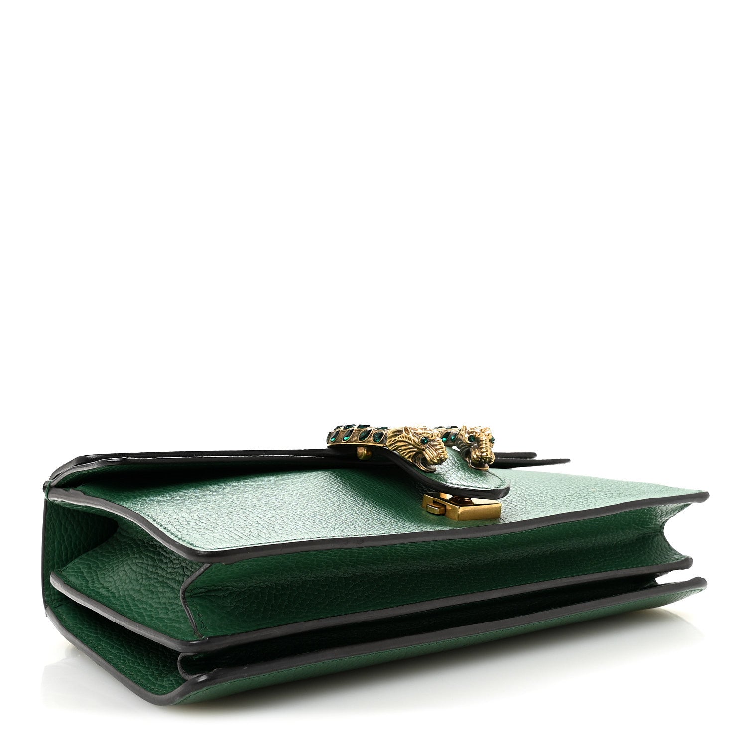 Gucci Pebbled Calfskin Small Dionysus Shoulder Bag Emerald 4 of 10