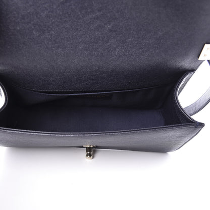 Chanel Caviar Quilted Medium Boy Flap Dark Blue 4 of 10