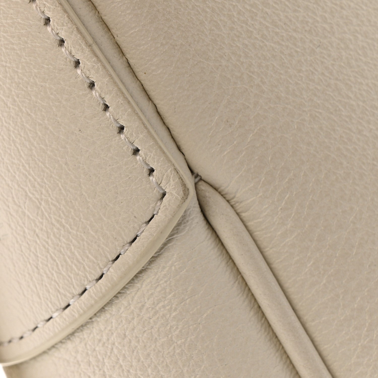 Celine Supple Calfskin Cuir Triomphe Heloise Shoulder Bag White 14 of 15