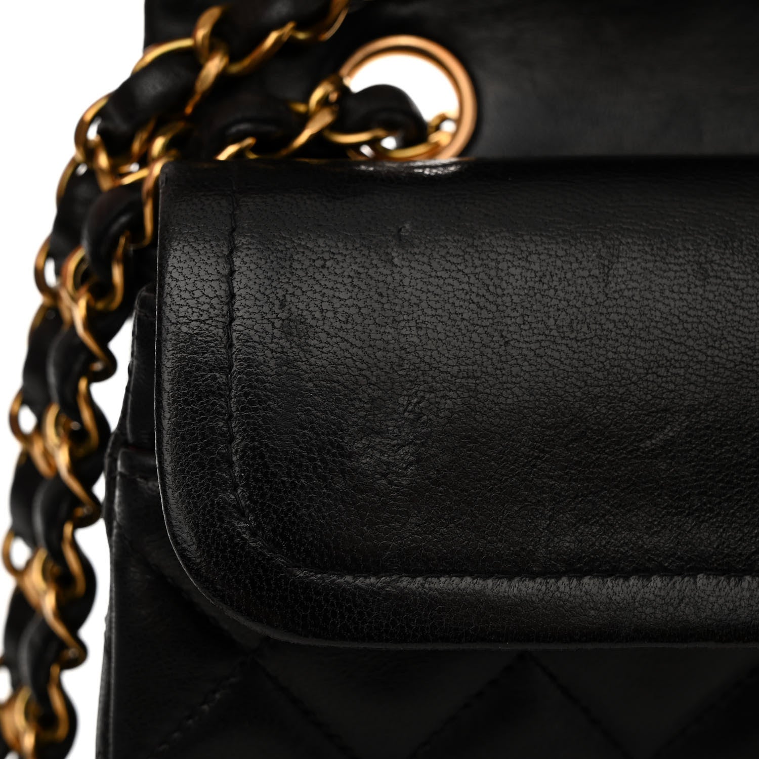Chanel Lambskin Quilted Small Double Flap Black 12 of 13