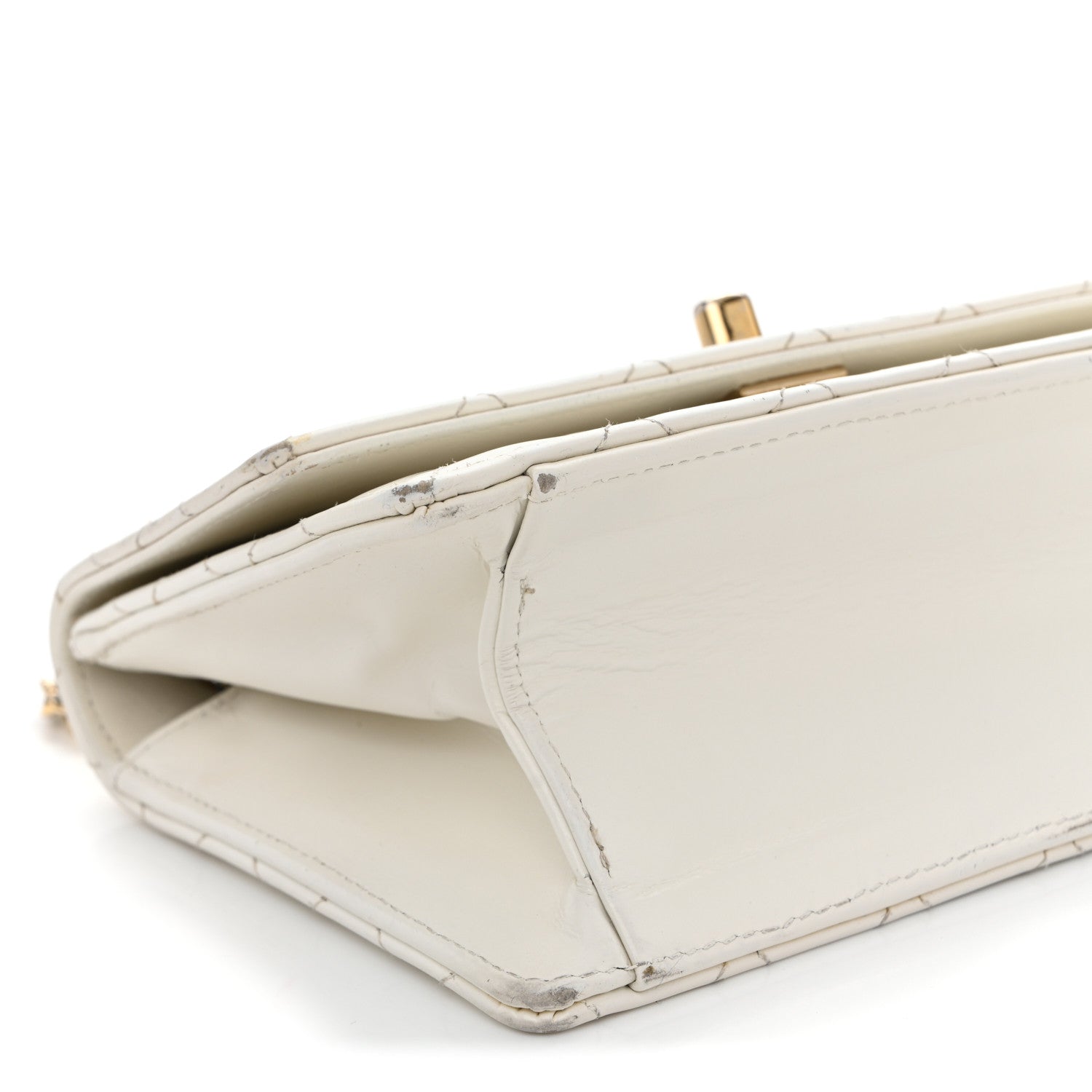 Chanel Glazed Calfskin Quilted Small Flap White 9 of 17