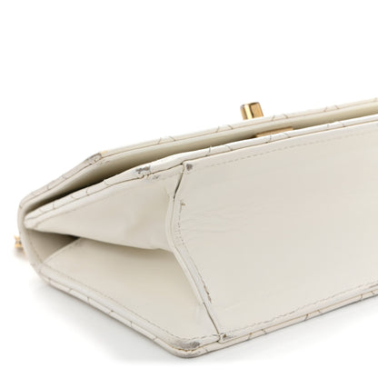 Chanel Glazed Calfskin Quilted Small Flap White 9 of 17