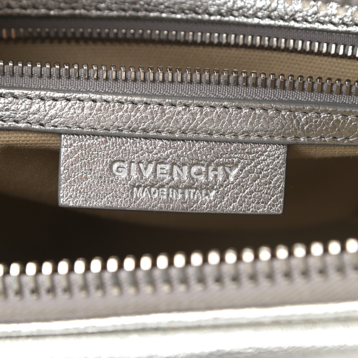 Givenchy Metallic Sugar Goatskin Small Antigona Silver 6 of 14