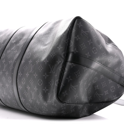 Louis Vuitton Monogram Eclipse Keepall Bandouliere 55 8 of 10