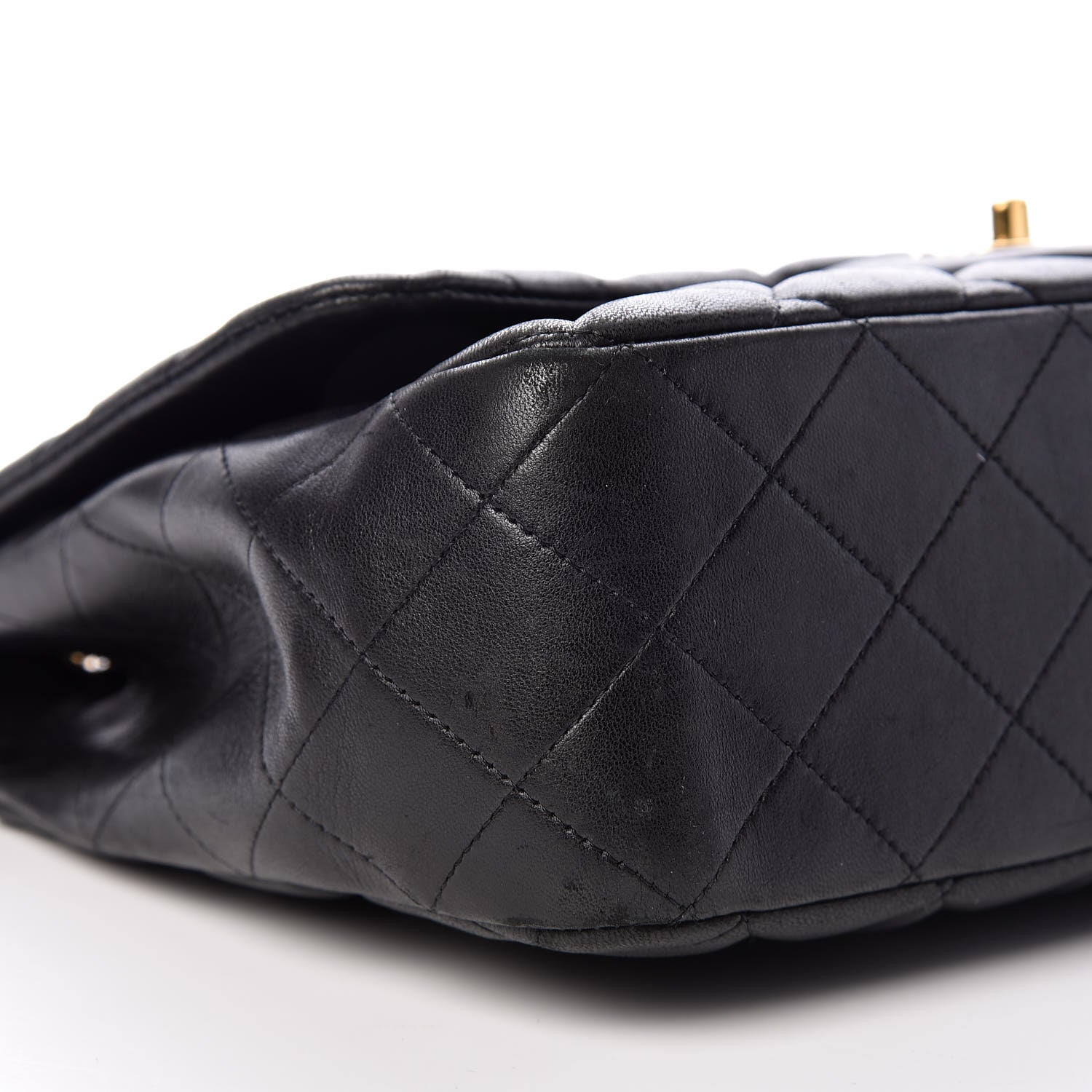 Chanel Lambskin Quilted Jumbo Single Flap Black 18 of 20