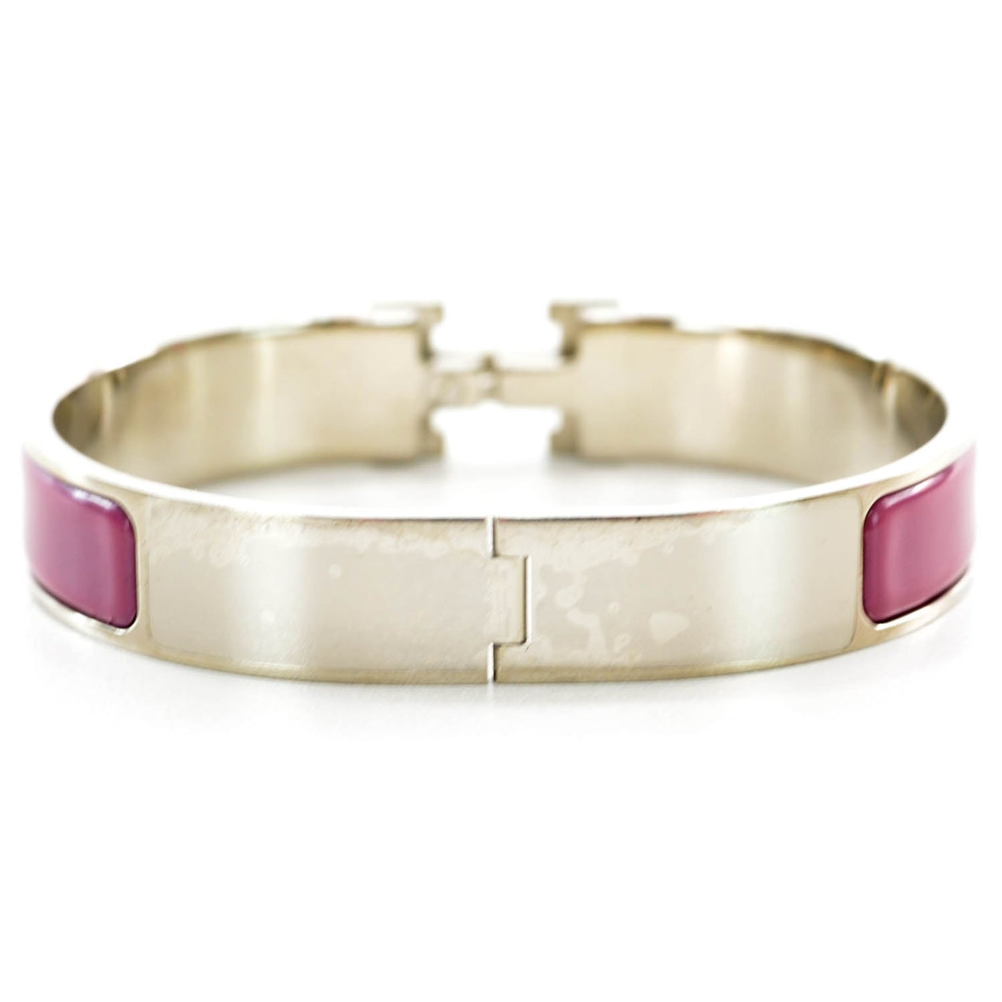 Enamel Narrow Clic Clac H Bracelet Purple