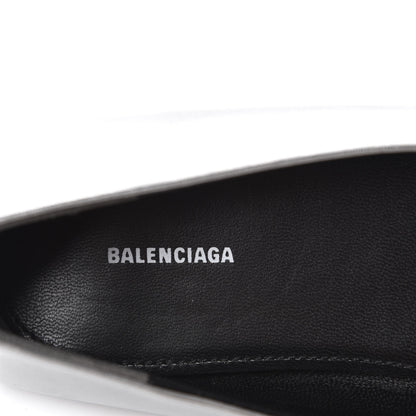 Balenciaga Metallic Calfskin BB Knife Pointy Toe Ballerina Flats 36 Silver Hardware 7 of 10