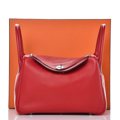Hermes Taurillon Clemence Lindy 30 Rouge Casaque 11 of 14