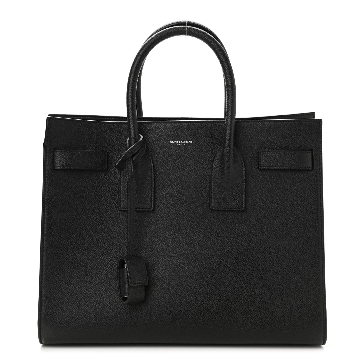 Saint Laurent Grained Calfskin Small Sac De Jour Black 1 of 10