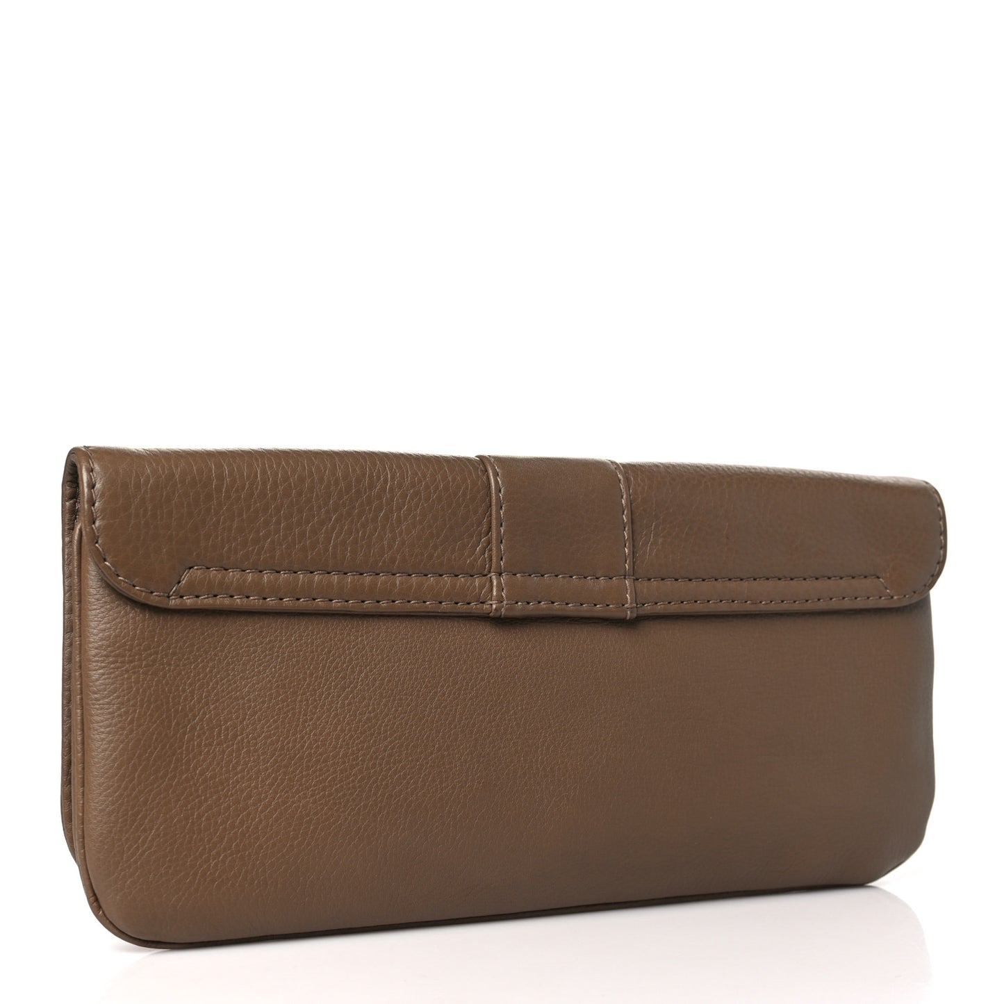 Calfskin Greenwich Clutch Beige