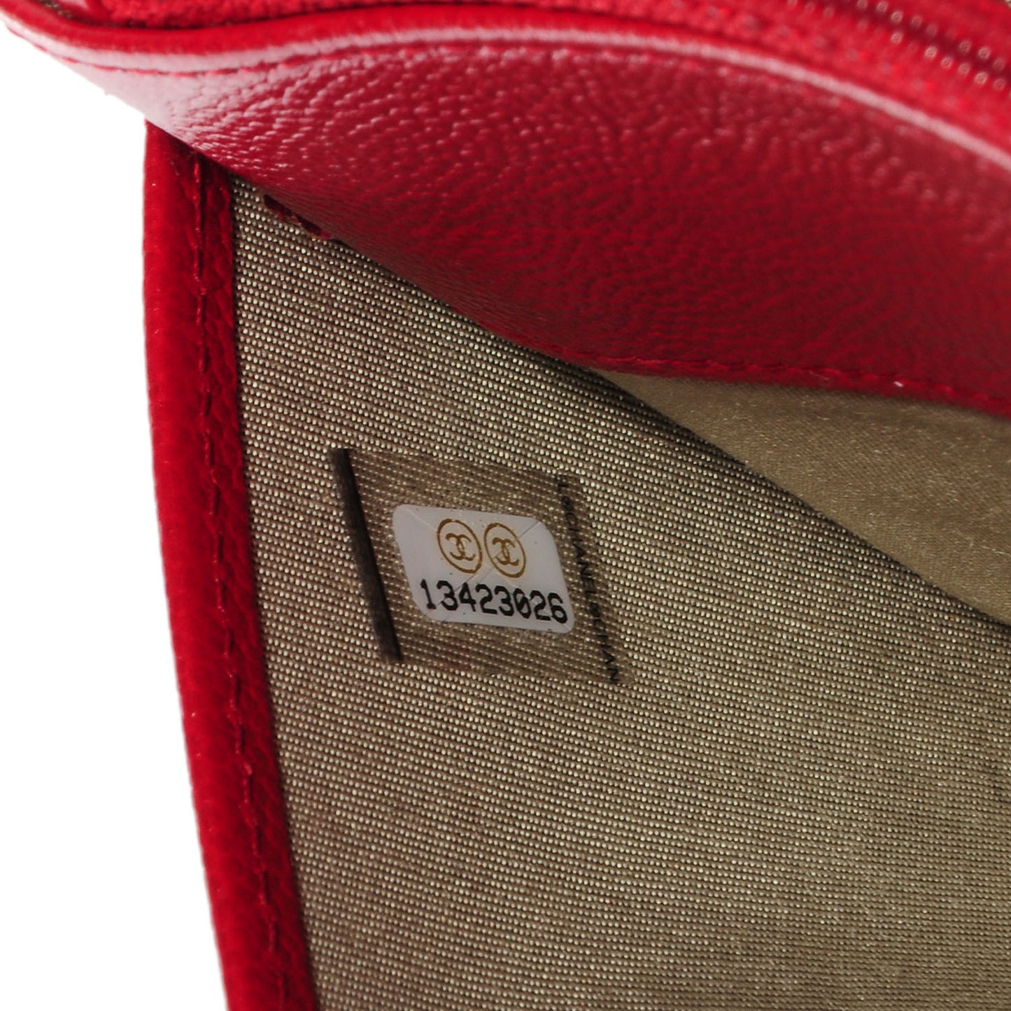 Caviar Sevruga Wallet on Chain WOC Red