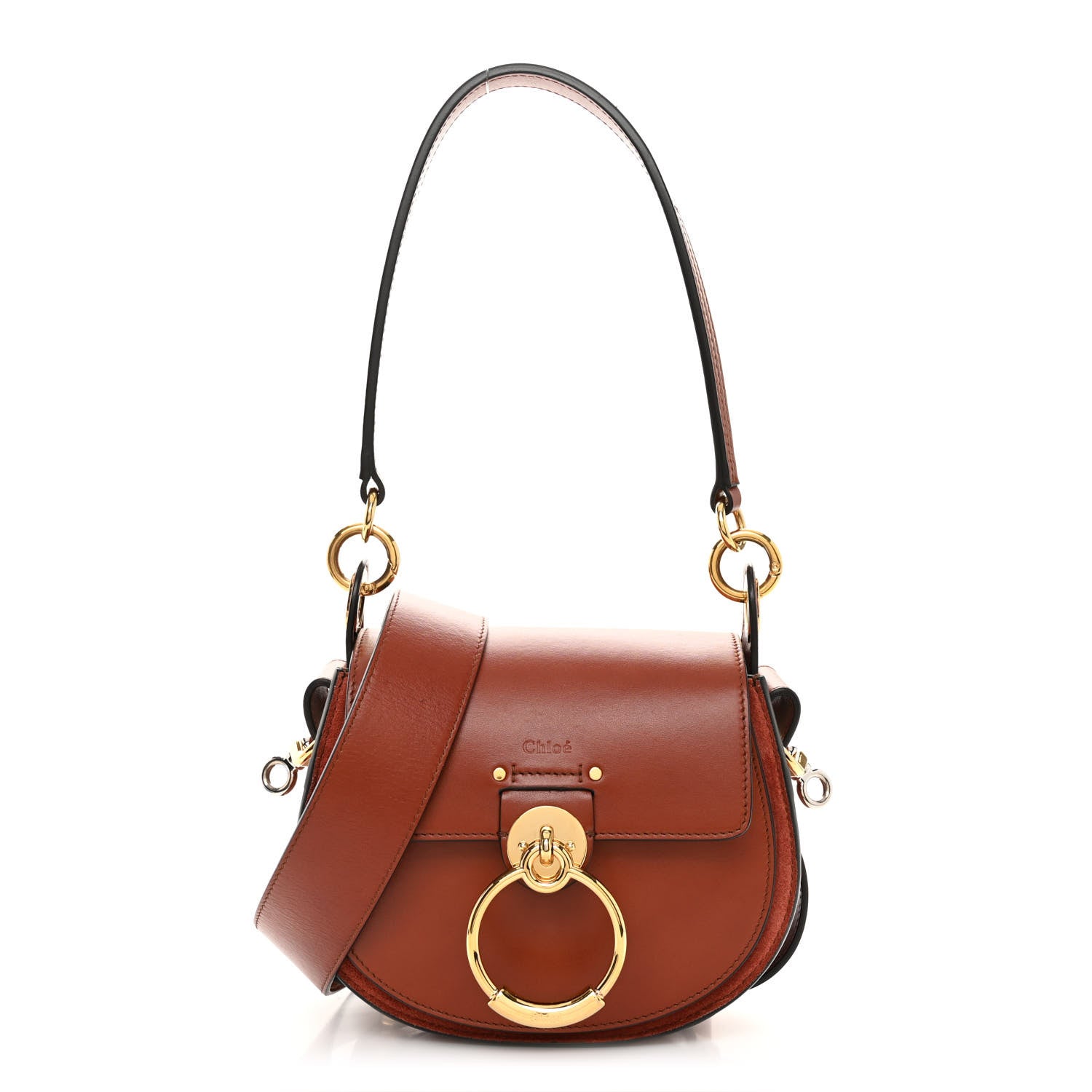 Chloe Calfskin Small Tess Bag Sepia Brown 1 of 9