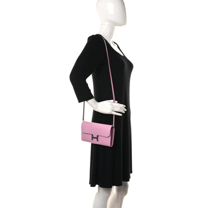 Hermes Epsom Constance Wallet To Go Mauve Sylvestre 2 of 6