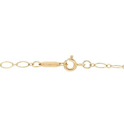 Tiffany 18K Yellow Gold Diamond Quatrefoil Key Pendant Necklace 4 of 5