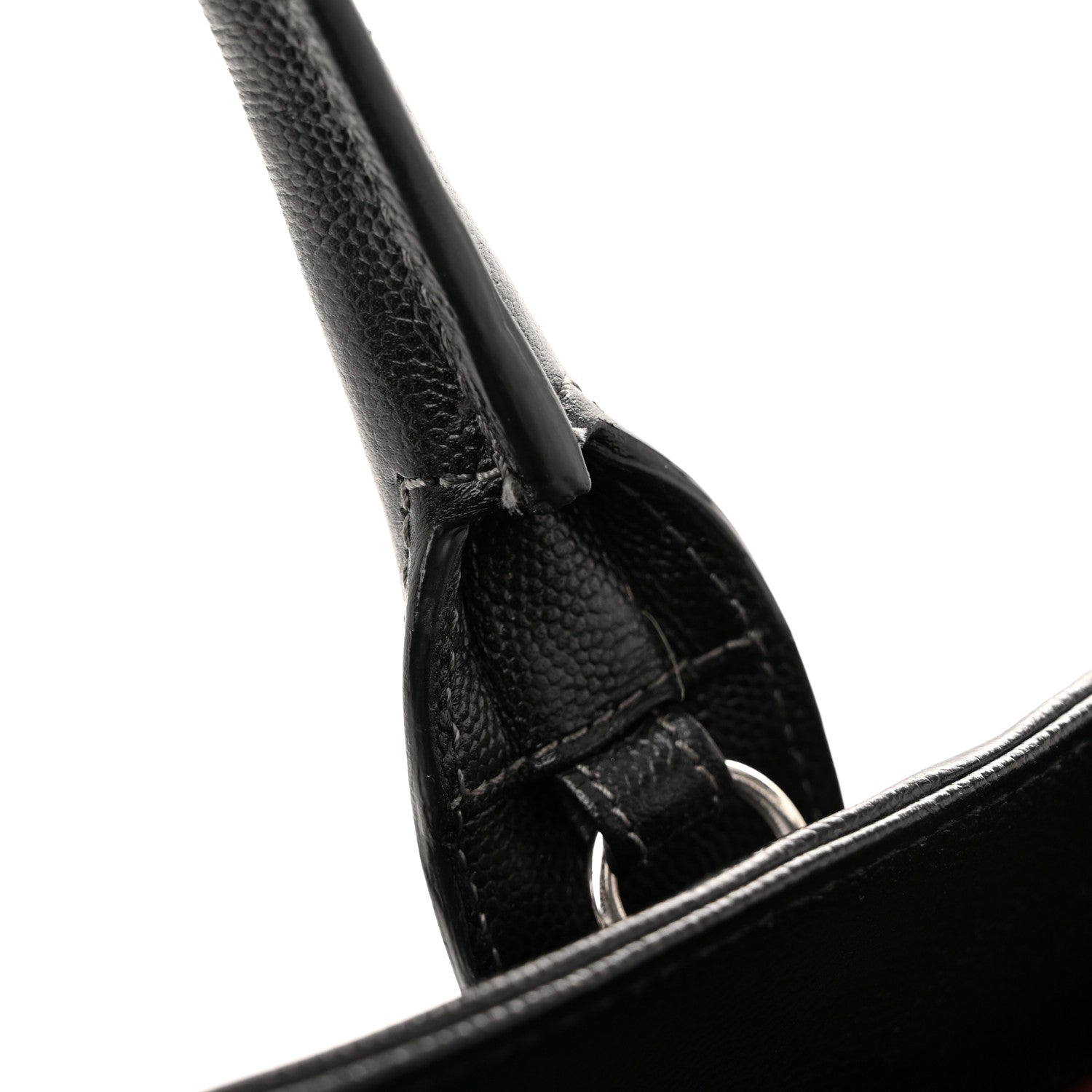 Chanel Calfskin Cerf Executive Shopper Tote Black 11 of 12