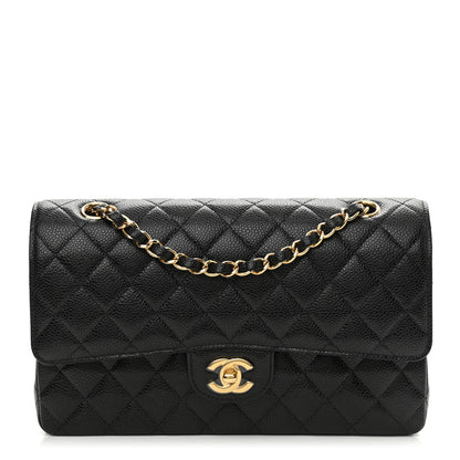 Chanel Caviar Quilted Medium Double Flap Black 1 of 9