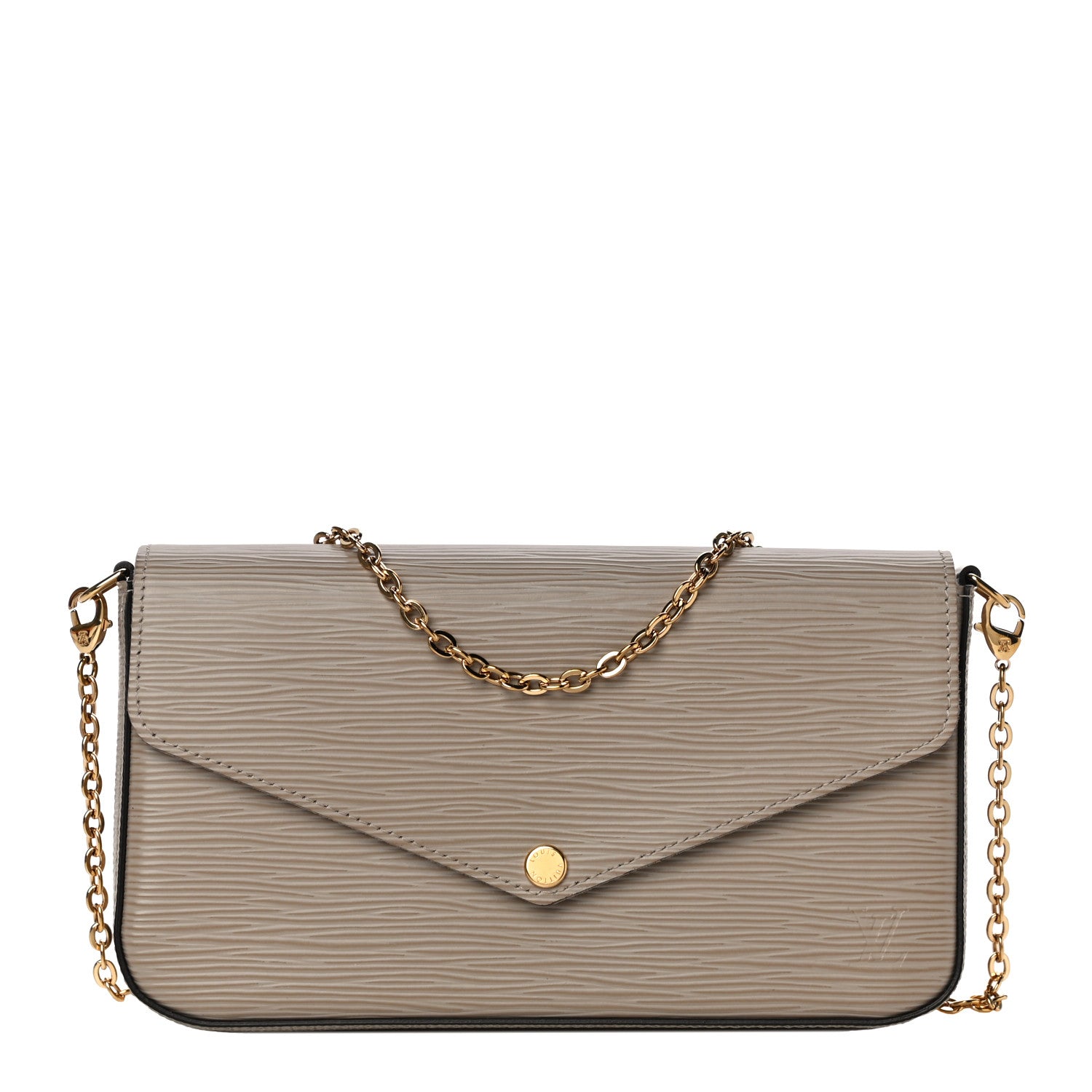Louis Vuitton Epi Felicie Pochette Chain Wallet Galet 3 of 15