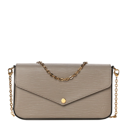 Louis Vuitton Epi Felicie Pochette Chain Wallet Galet 3 of 15
