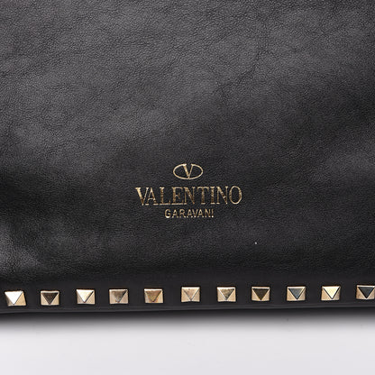Valentino Garavani Vitello Medium Rockstud Tote Black 13 of 14