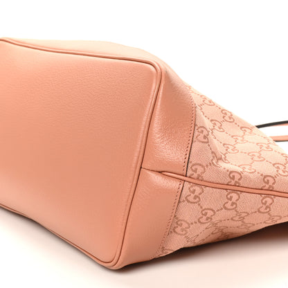 Gucci Monogram Textured Dollar Calfskin Large Ophidia Shopping Tote Cloche Rose Pink 11 of 13