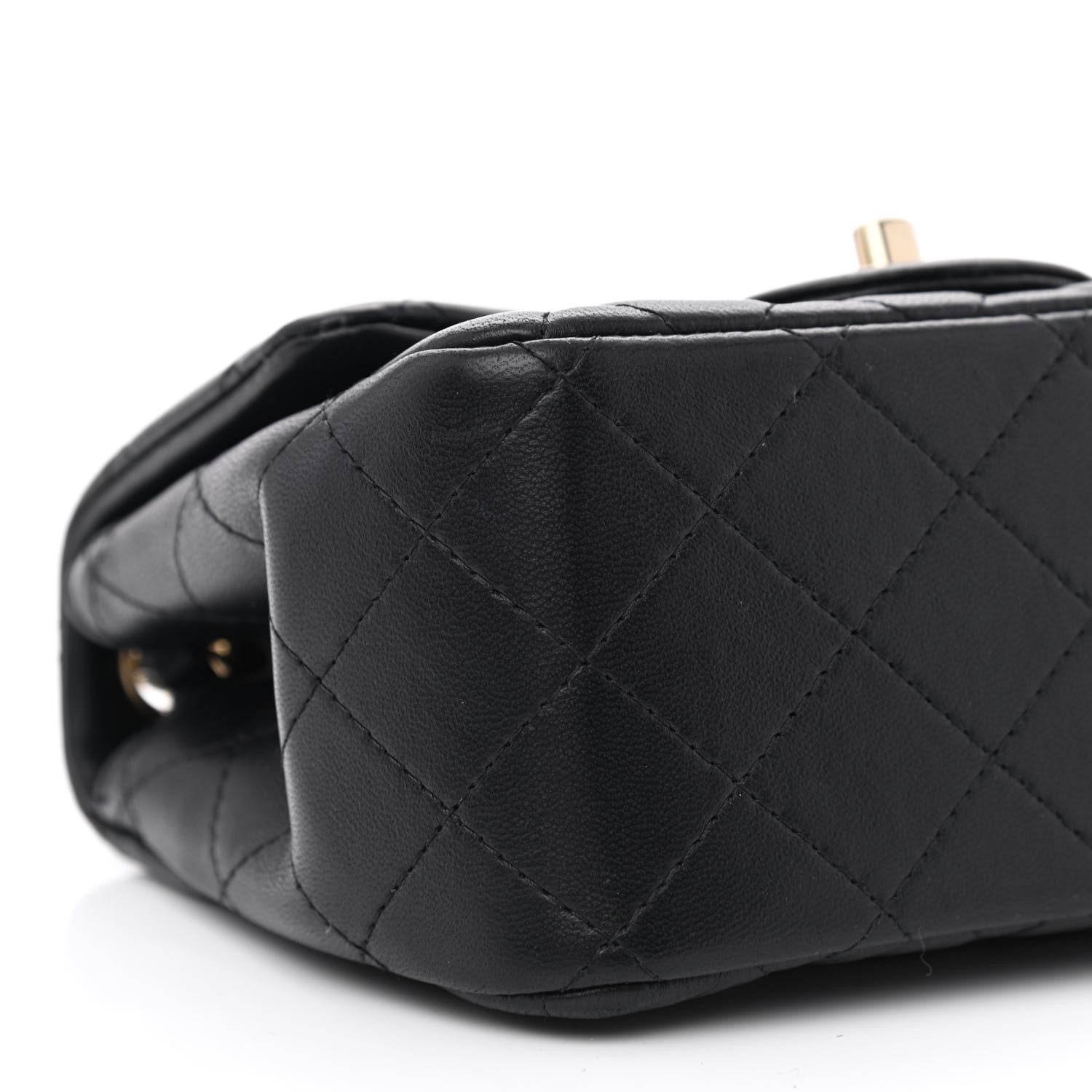 Chanel Lambskin Quilted Mini Square Flap Black 9 of 11