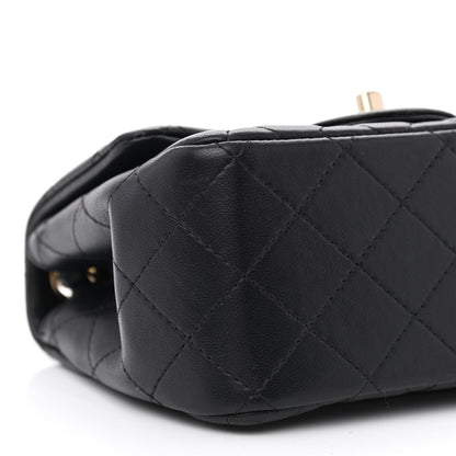 Chanel Lambskin Quilted Mini Square Flap Black 9 of 11