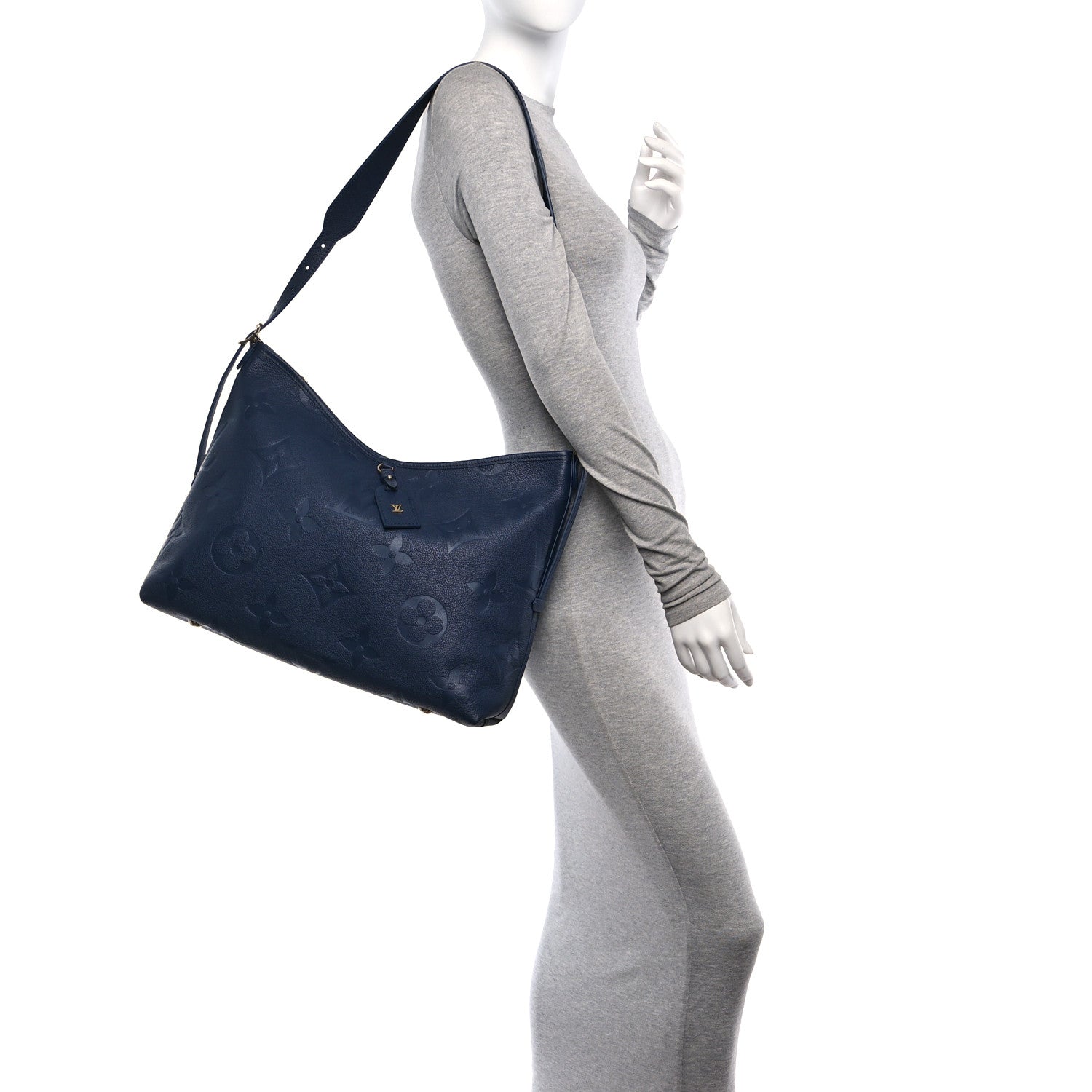 Louis Vuitton Empreinte Monogram Giant CarryAll MM Navy 2 of 10